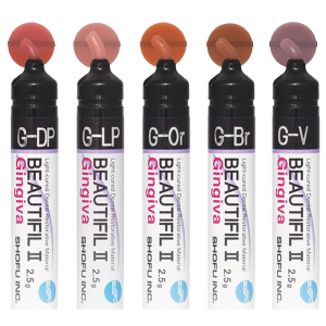 کامپوزیت رنگ لثه بیوتیفیل 2 جینجیوا شوفو Beautifil II Gingiva